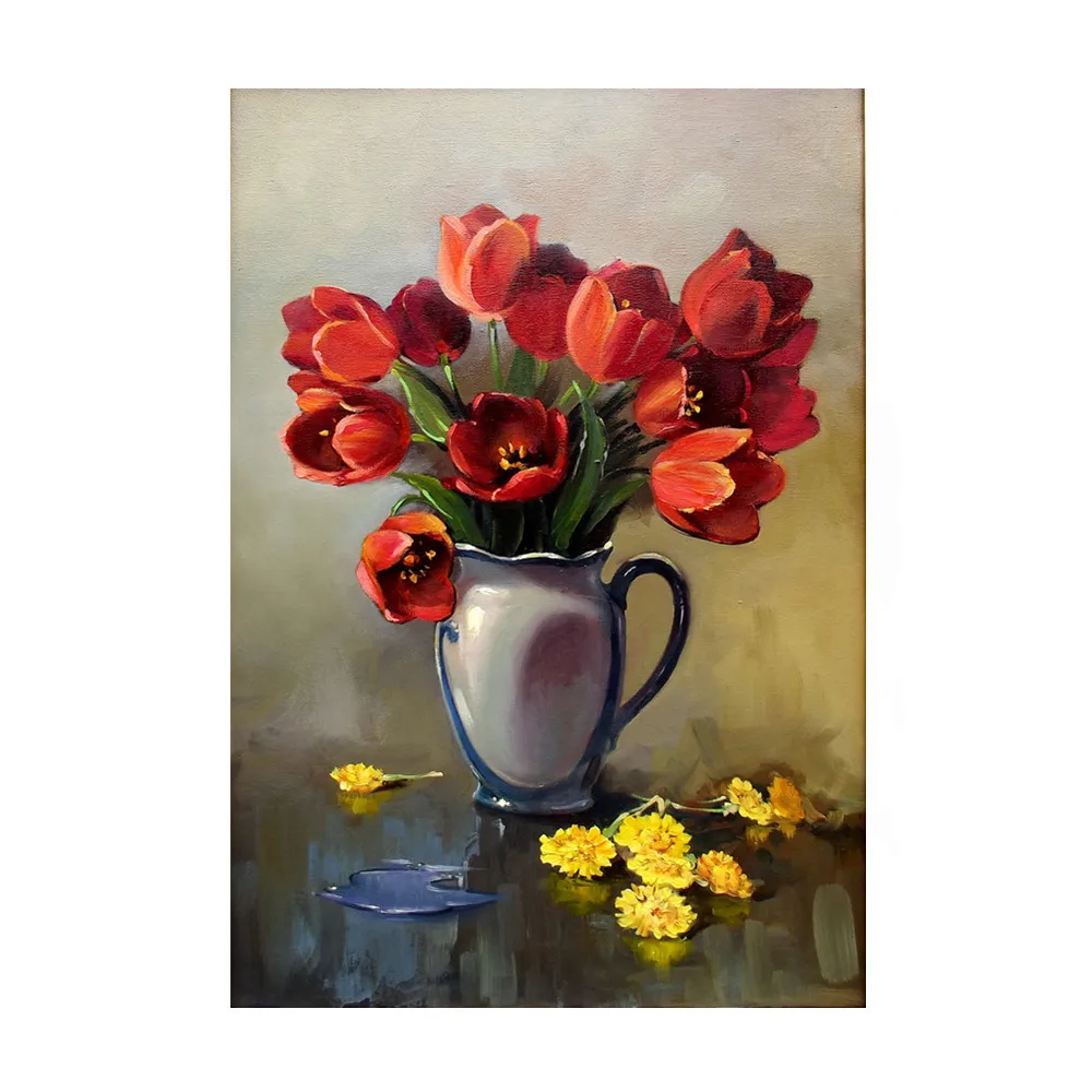 

5D DIY Diamond Painting Flower Art Picture of Rhinestones Full Drill Embroidery Flower Cross Stitch Kits Home Decoration