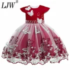Новинка 2020 г., рождественские праздничные платья для девочек летние платья для девочек Новогодняя одежда для девочек одежда принцессы с цветами