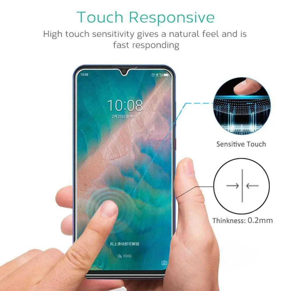 Закаленное стекло для ZTE Blade V10 Vita Защита экрана L8 A7 A3 A5 2019 защитная пленка|Защитные
