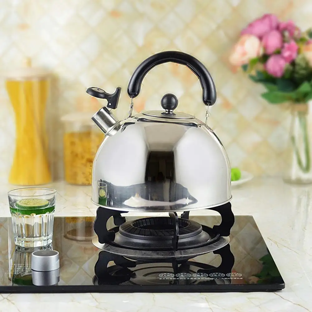 

Tea Kettle Whistling Stainless Steel Teakettle with Ergonomic Handle Whistling Teapot for Induction Cookers Gas Stoves spot