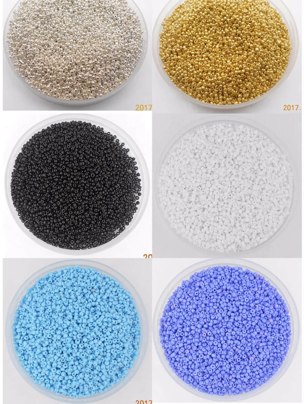 Popular Sale Bright White Ab Color 1000Pcs 2mm Czech Glass Seed Spacer Beads Jewelry Making DIY Pick 46 Colors | Украшения и