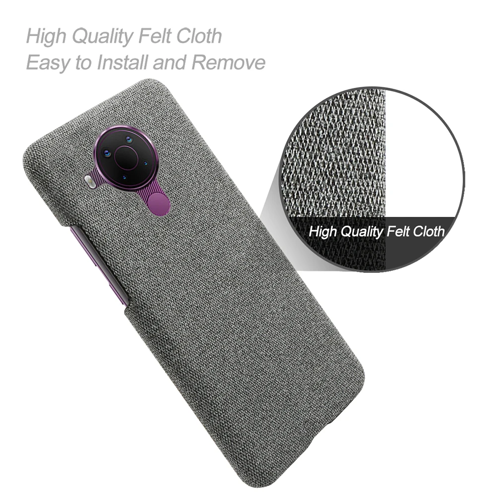 

Cloth Cases For Nokia 5.4 Case Slim Retro Cloth Hard Cover for Nokia 5.4 Nokia5.4 6.39" TA-1333, TA-1340, TA-1337, TA-1328 Capa