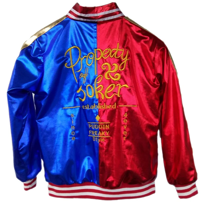 Костюм для косплея самоубийц футболка Харли отряд Квинн с монстром пальто куртка