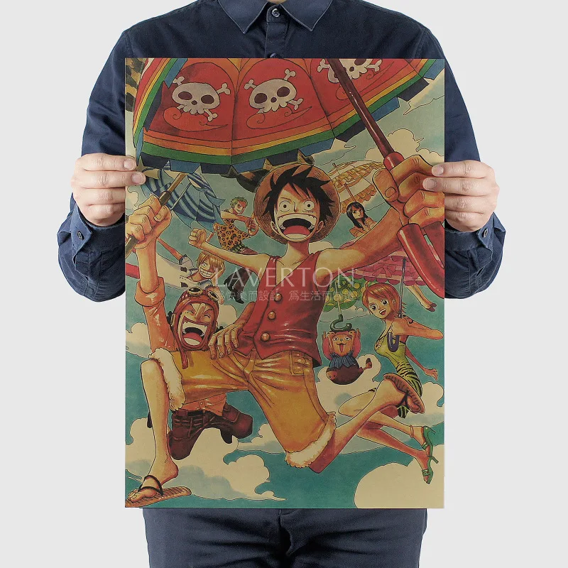 1213 японских мультфильмов комиксов/ONE PIECE Обезьяна Luffy/крафт Бумага наклейки на