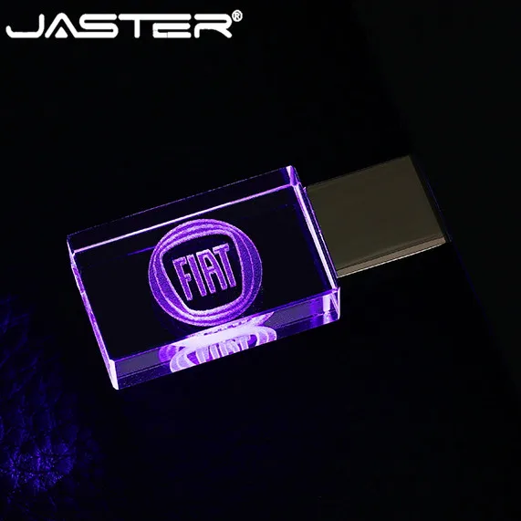 JASTER, fiat crystal+ металлический USB флеш-накопитель, флешка, 4 ГБ, 8 ГБ, 16 ГБ, 32 ГБ, 64 ГБ, внешняя карта памяти, u-диск, USB 2,0