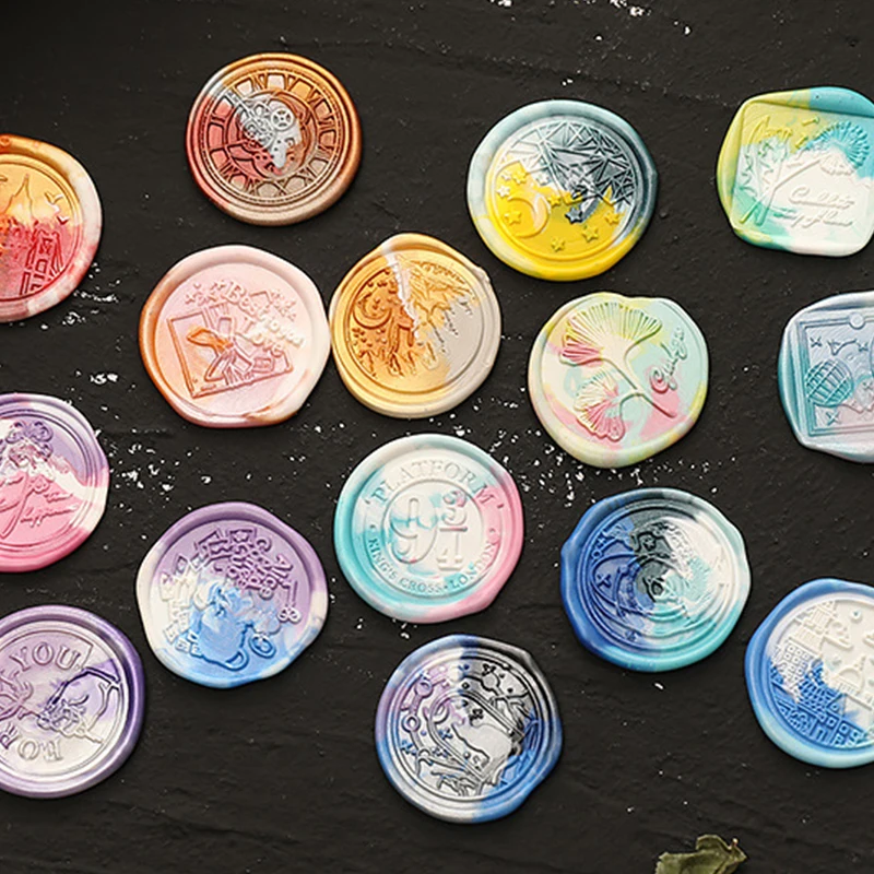 100 шт./упаковка винтажные восковые бусины для печати |