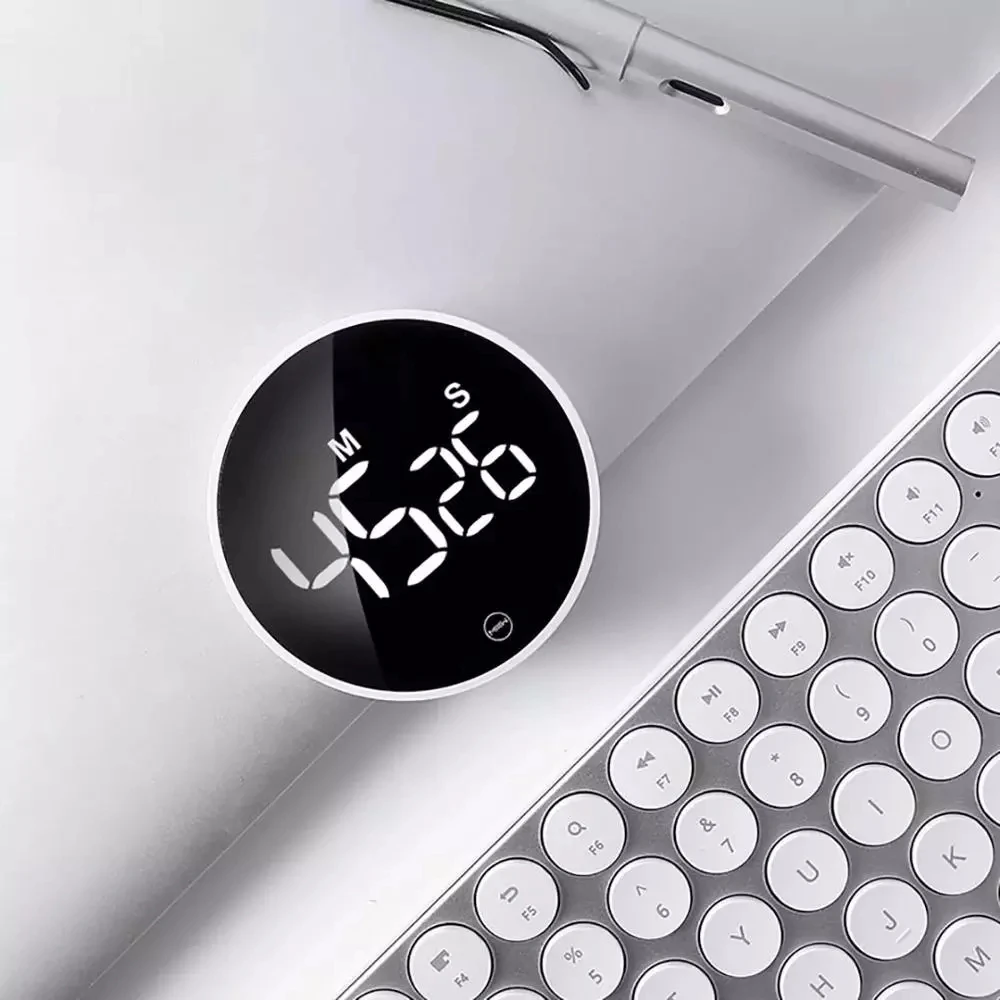 Xiaomi Miiiw rotating timer brightness adjustable magnetic LED digital display portable simple kitchen cooking alarm clock | Электроника
