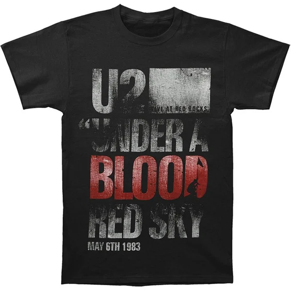 

U2 Under A Blood Red Sky Men's T-Shirt NEW