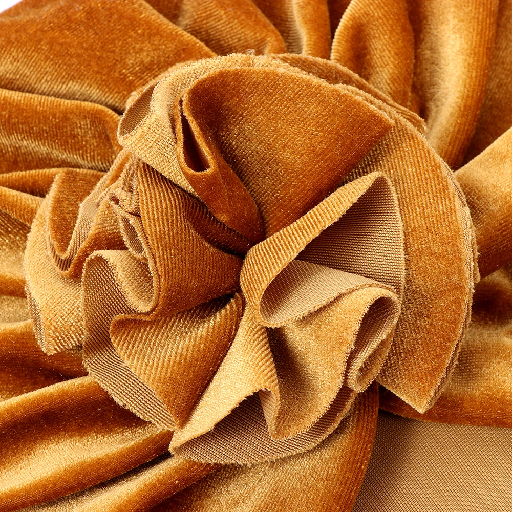 Newborn Baby Velvet Turban Hat Boys Girls Knot Head Wraps Toddler Kids Soft Stretch Warm Beanie Cap Children Headbands | Детская одежда