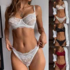 Горячее женское нижнее белье, Сексуальное кружевное Прозрачное нижнее белье с вырезами, комплект с бюстгальтером и трусиками, комбинация для пар, подарок, быстрая доставка, нижнее белье