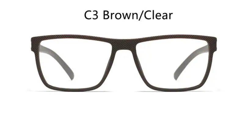 C3 brown clear Классические ретро очки для близорукости, оправы для глаз для мужчин, матовые коричневые прямоугольные очки с прозрачными линзами, ацетатные мужские очки - Цвет оправы: C3 brown clear