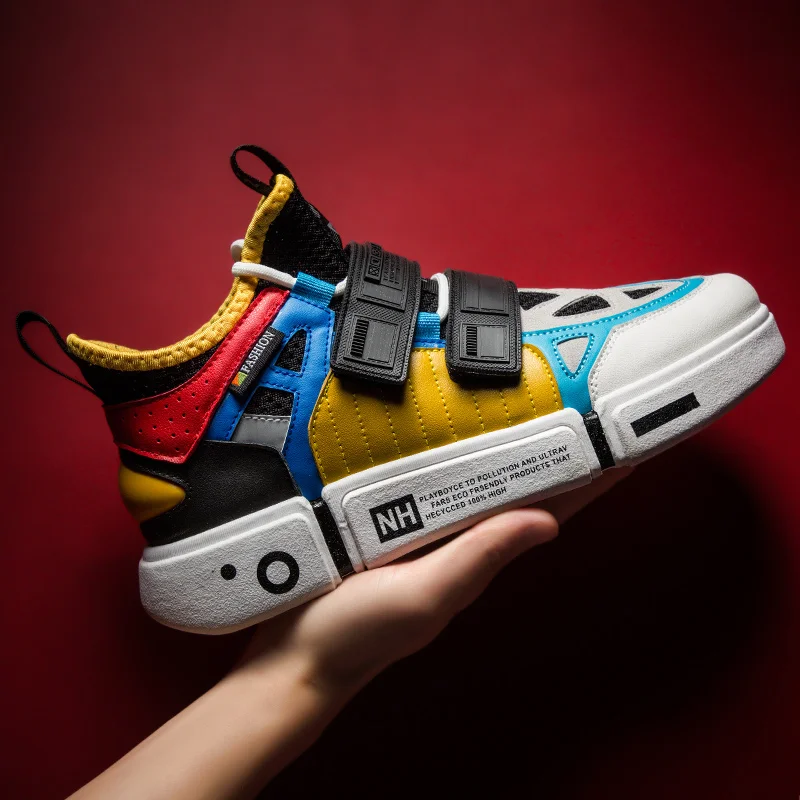 LUONTNOR/Лидер продаж Мужские кроссовки Эластичные на застежке липучке Спортивная