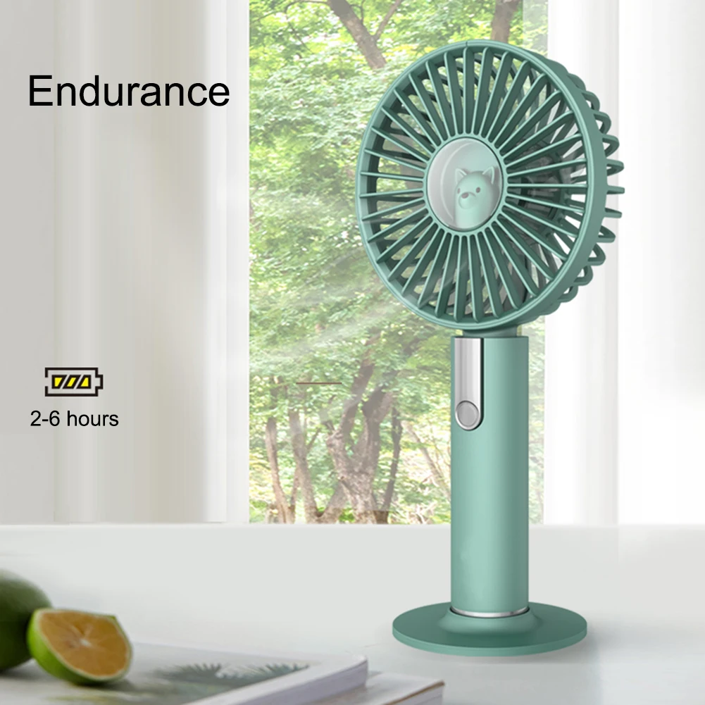

Handheld Personal Mini Fan USB Rechargeable Portable Fan Cooler With Strap Adjustable 3 Speed For Office Outdoor Travel