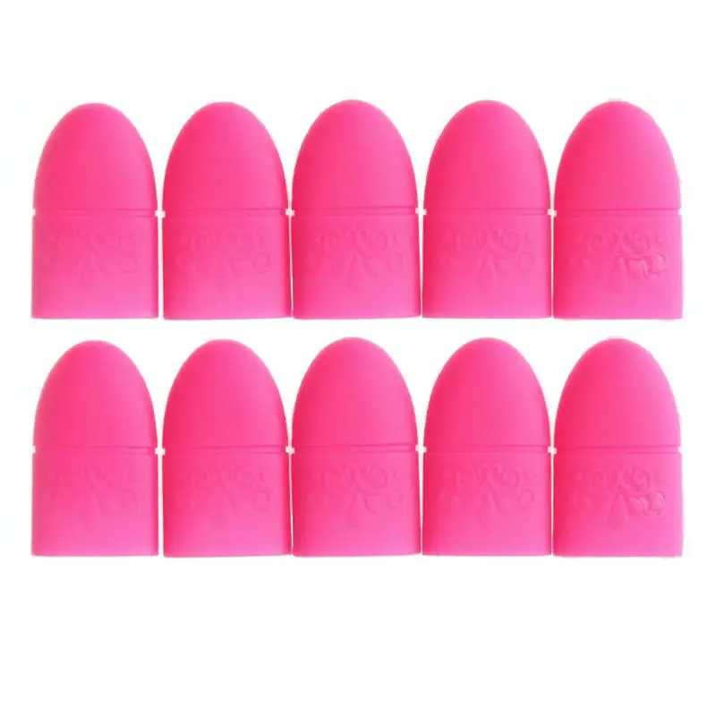 Удобный лак для ногтей удаления 10 шт. силиконовые маникюрные насадки УФ гель