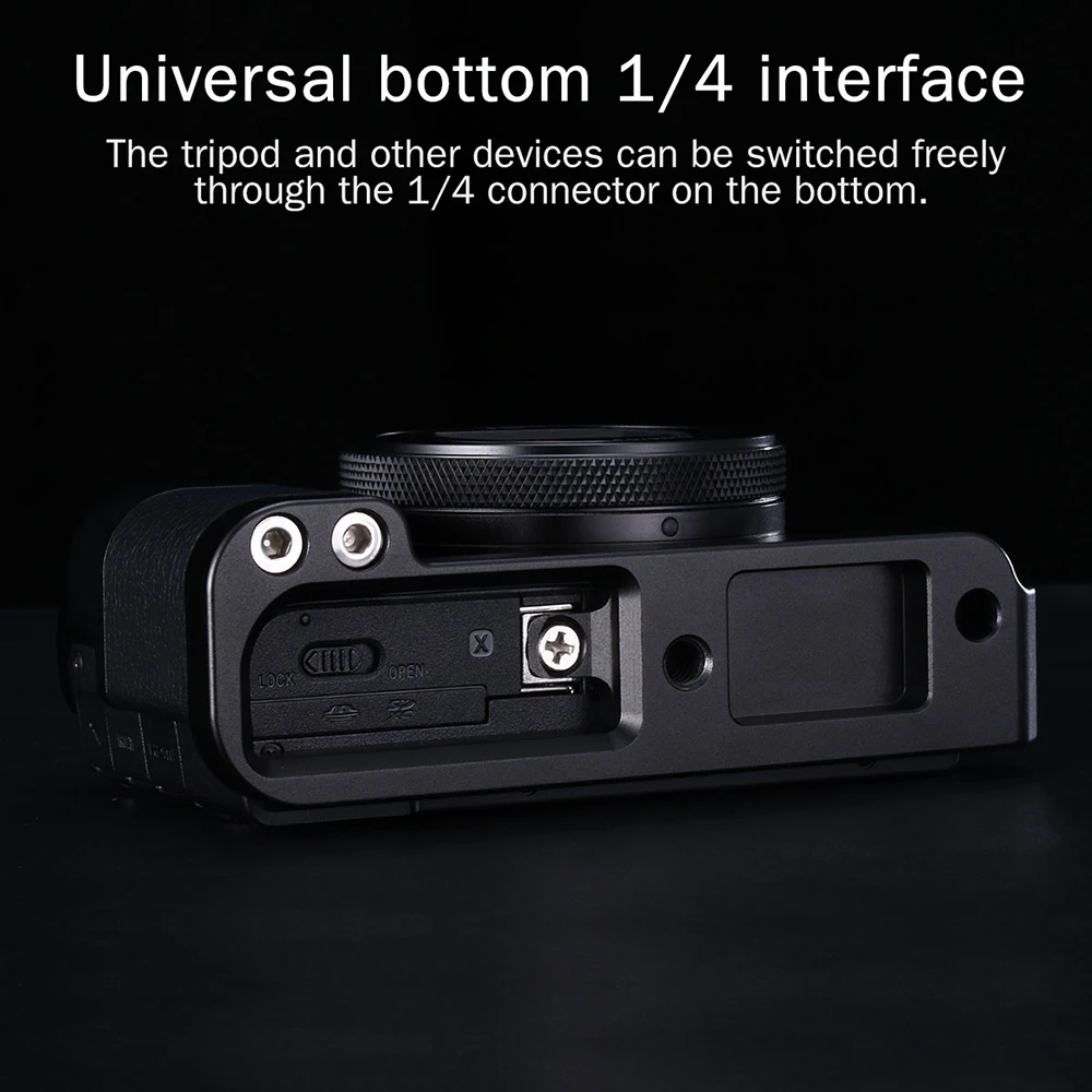 UURig R017 микрофон L Тип рукоятка для камеры sony RX100 VII/M1-M6 алюминиевый L Кронштейн пластина для микрофона светодиодный свет видео