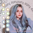 Контактные линзы, классические, 12 цветов, для глаз