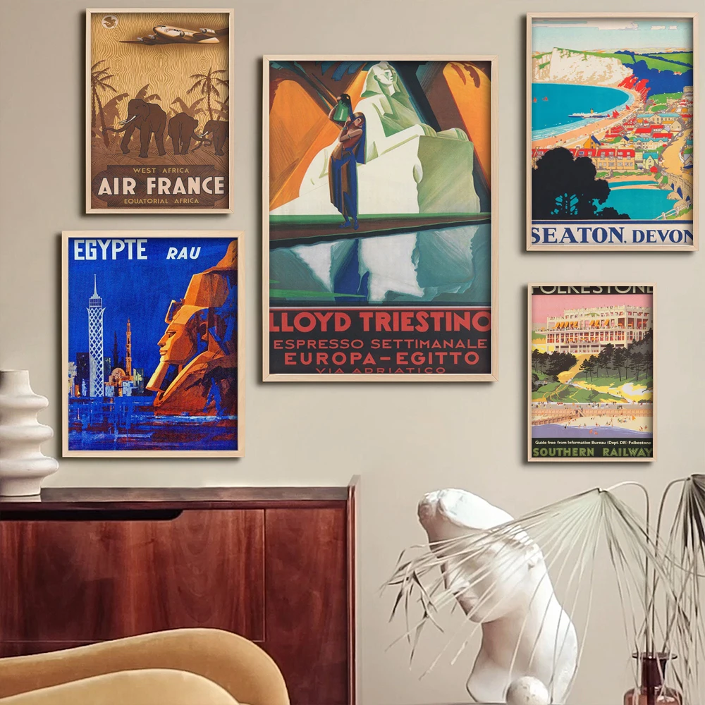 

Винтажный настенный плакат с принтом сфинкса, Египетский постер для путешествий, Река Нил, ретро художественный плакат для гостиной, домашний декор