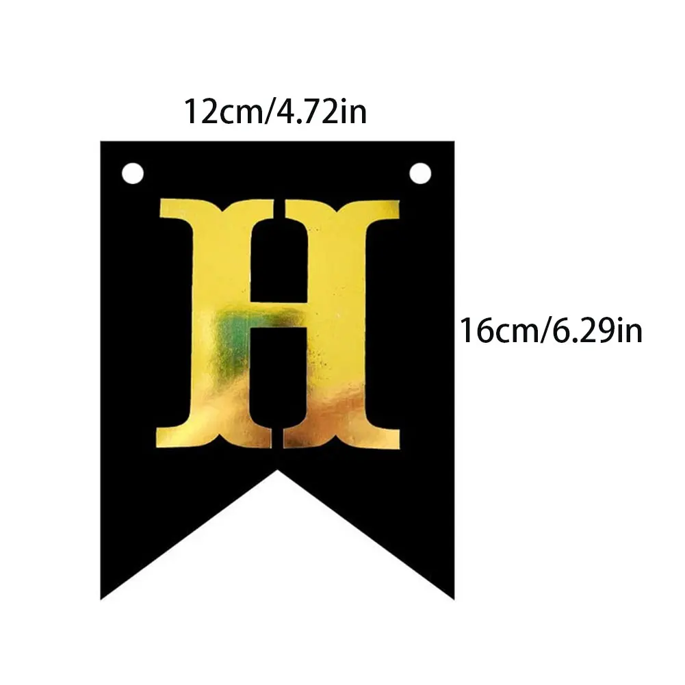 

Happy Anniversary Banner Sparkling Gold Foiled Sign Banner Bronzing Letter Pull Flag Anniversary Party Wedding Decoration