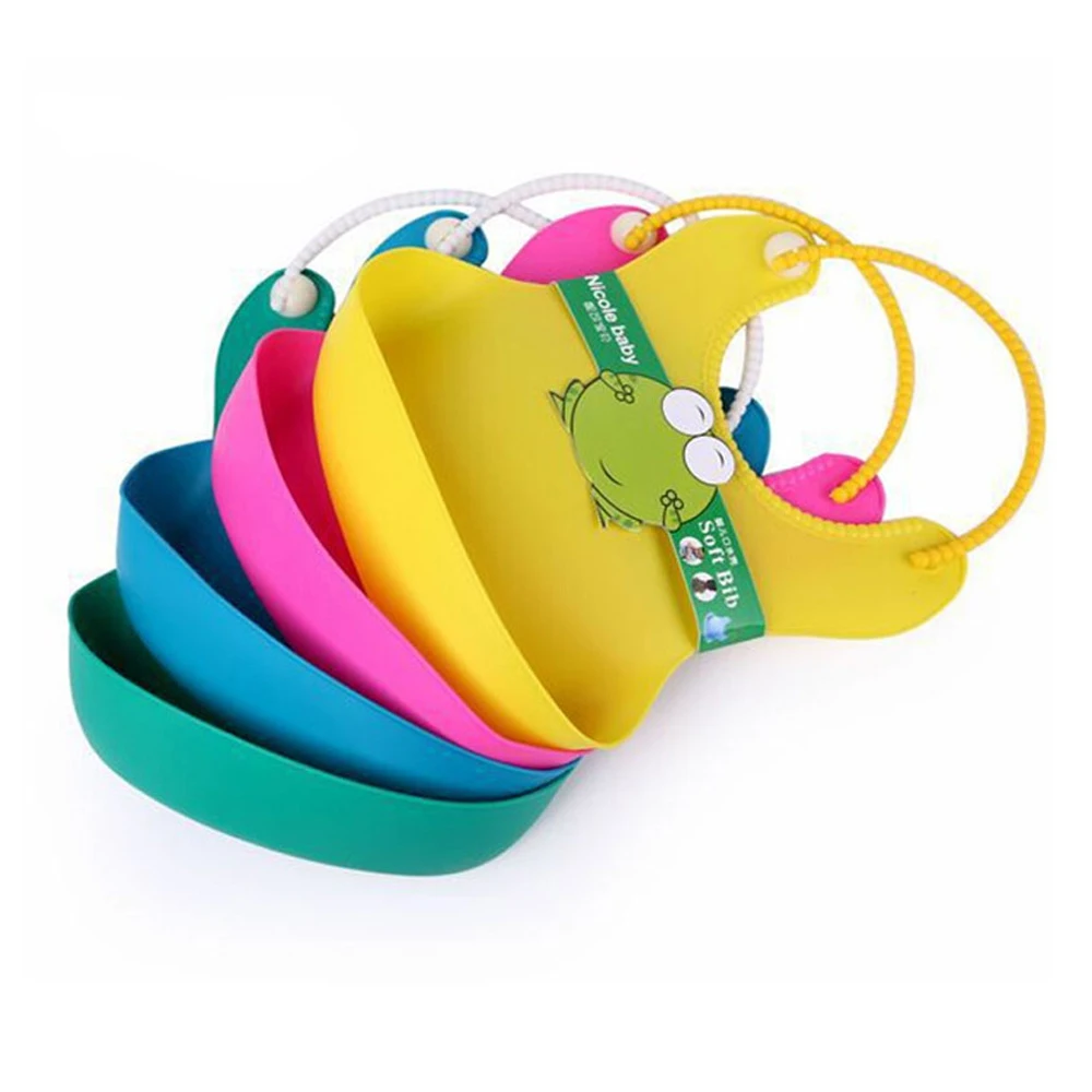 Слюнявчик для новорожденных мягкий водонепроницаемый из силикагеля V-TREE |