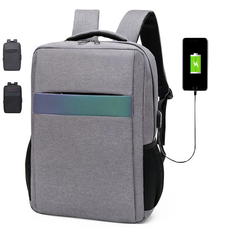 USB Charging Sport Bag Waterproof Polyester Multifunctional Business Travel Laptop Ipad Rucksack Leisure Young Teenager Backpack