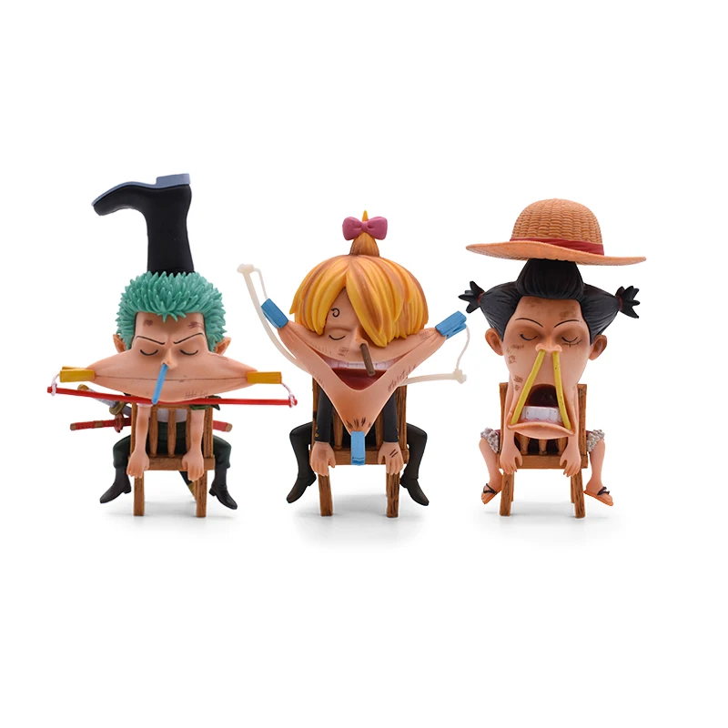 

Аниме мультфильм One Piece экшн-фигурки Обезьяна D. Экшн-фигурка Luffy Vinsmoke Sanji Roronoa Zoro из ПВХ, Коллекционная модель, игрушка в подарок