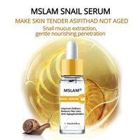 mslam natural snail extract essence facial care serum anti acne moisturizing repair serum 15ml