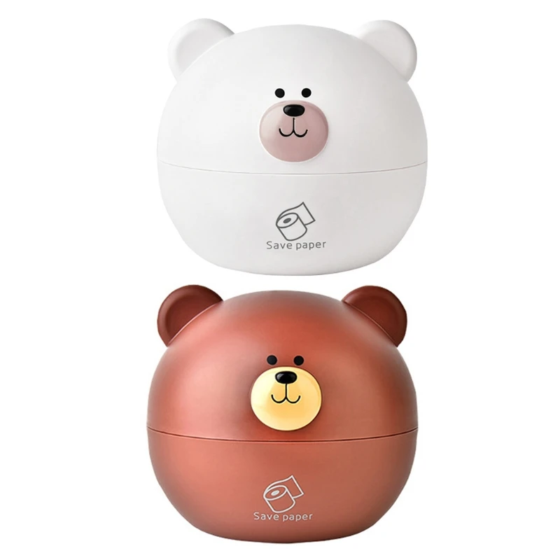 

Cute Cartoon Bear Tissue Box Roll Paper Storage Case Holder Napkin Container R7RC