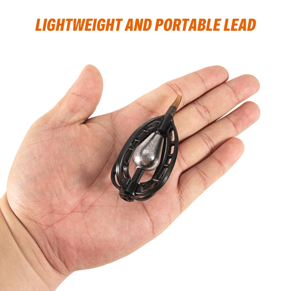 Карп Рыболовная Приманка-Фидер клетка Приманка Держатель Черный ABS чистая