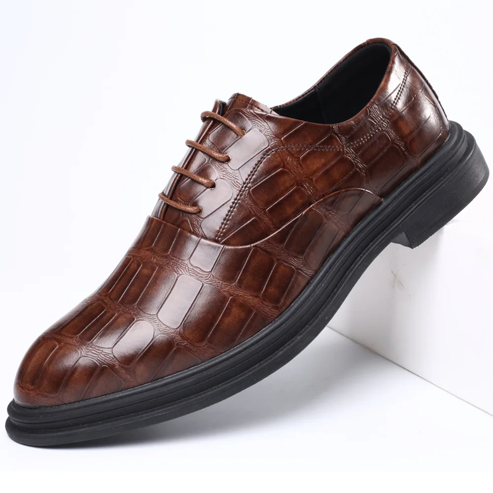 

Mens Crocodile Skin Leather Shoes Patent Leather Oxford Shoes for Men Luxury Dress Shoes Slipon Wedding Shoes Leather Brogues