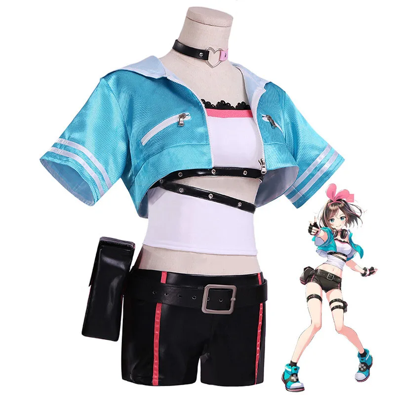 Kizuna AI A.I.Channel Youtuber/топы пальто шорты униформа костюмы для костюмированной