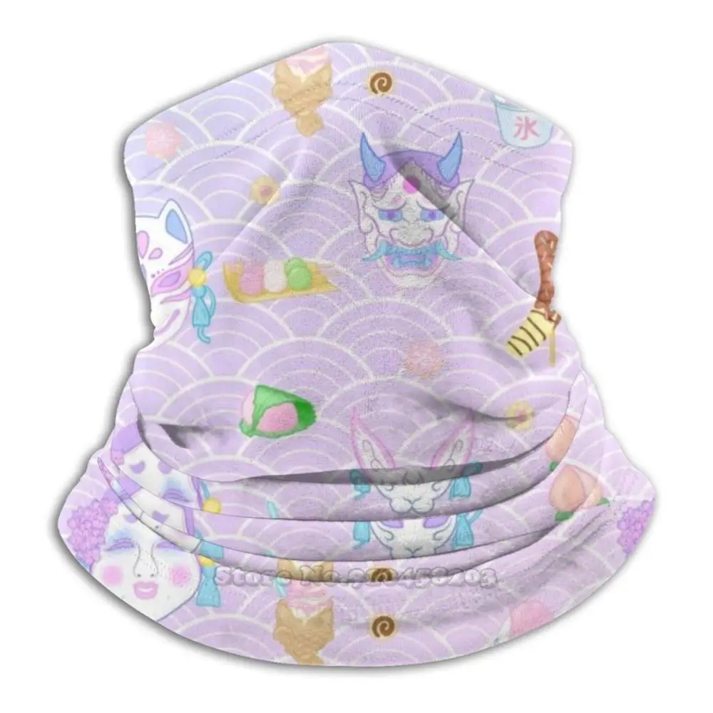 

Summer Festival 3D Bandana Face Neck Warmer Soft Fleece Mask Sport Scarf