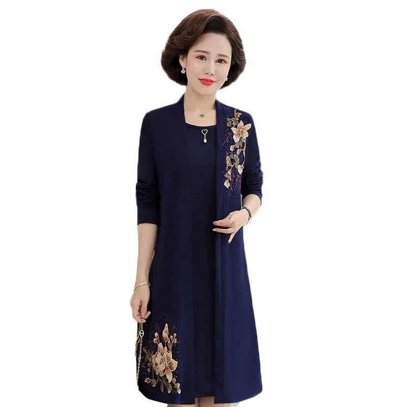 Женское платье костюм из двух предметов Весна-осень благородное элегантное