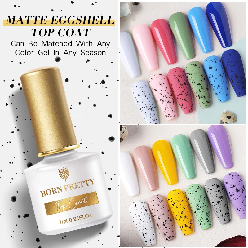 Фото Матовый Гель-лак BORN PRETTY 7 мл для маникюра, впитывающий УФ-гель, Матовый верхний слой, светоотражающий Блестящий верхний слой, сделай сам Гель-... №3