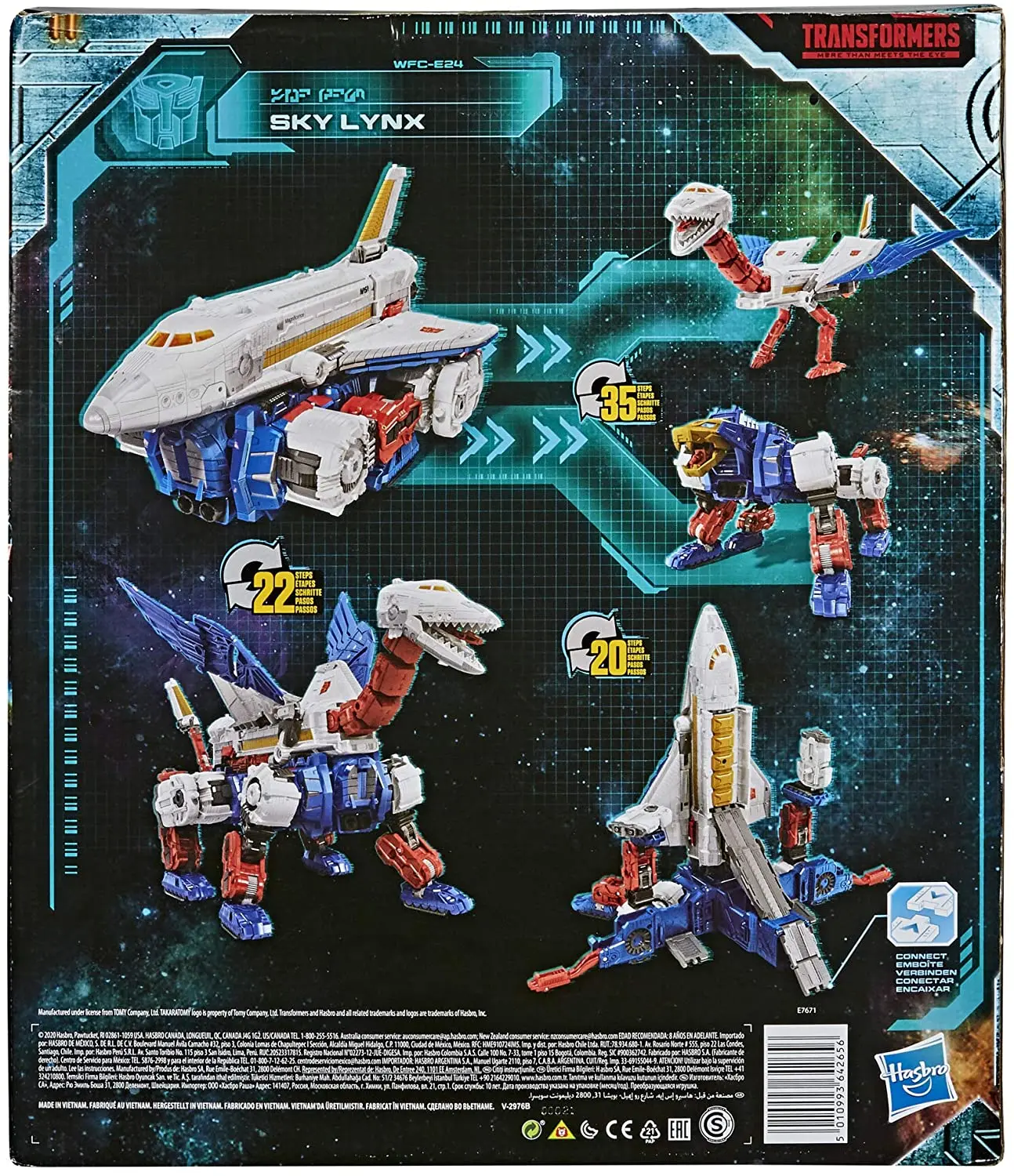 

Hasbro Transformers Toys Generation War for Cybertron Robot Leader Sky Lynx Jouet Transformable 2 En 1 Action Figure Model