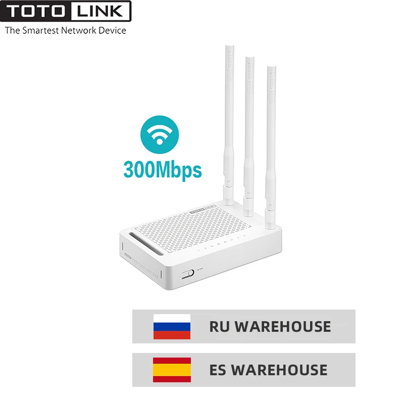 Беспроводной маршрутизатор TOTOLINK N302R + 300 Мбит/с универсальный ретранслятор WiFi с 3 *
