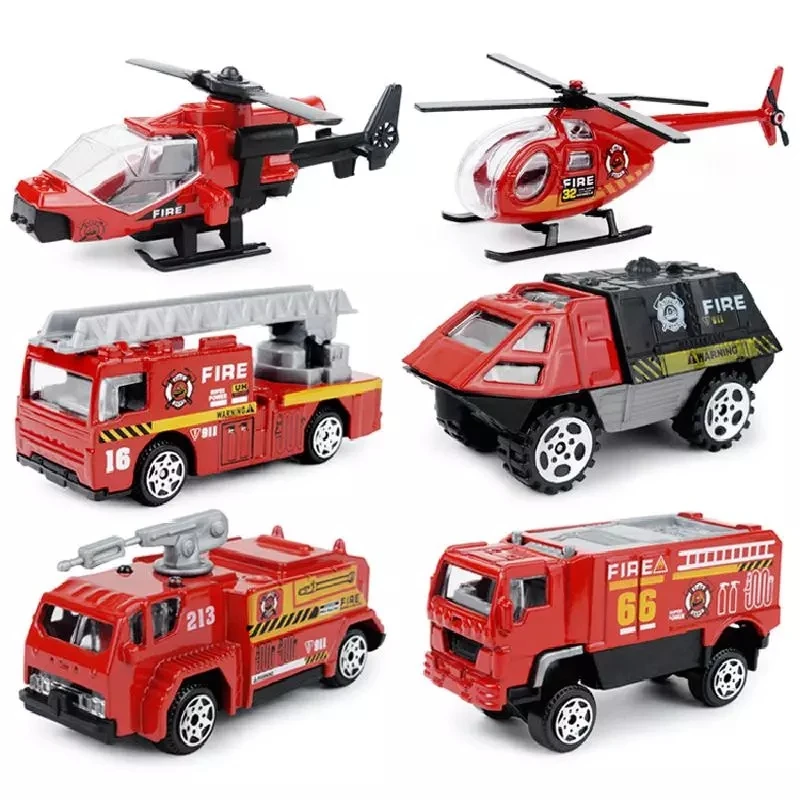 

Пожарный, грузовик, двигатель, вертолет, контроль оператора, защита, пожарный, детские игрушки для мальчиков, игрушка Sam 6 шт./компл. 1:87
