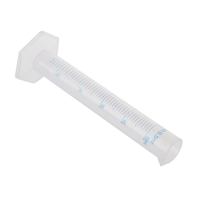 

Height of 17cm graduated cylinder 50ml plastic