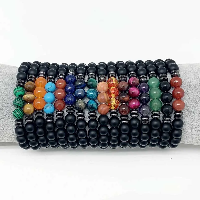 Браслет Momiji из натурального камня Агата очаровательные ювелирные изделия для