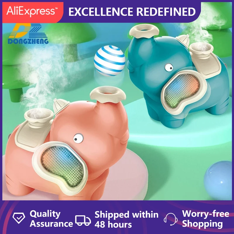 

Children's Fun Creative Toy Elephant Blowing Ball Walking Suspension Ball Elephant Spray Humidifier with Light Music Toy Gift