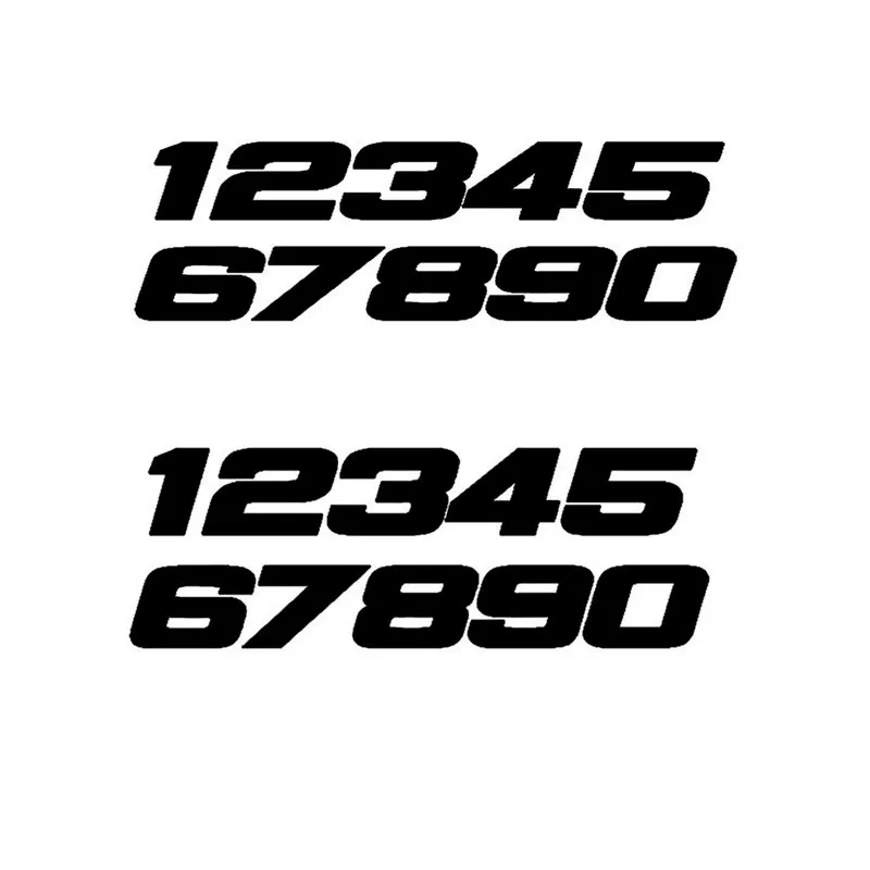 

Creativity Phone Number 0-9 Car Stickers Styling Bumper Window Motorcycle Sunscreen Cover Scratch Decals Accessories PVC16*5cm