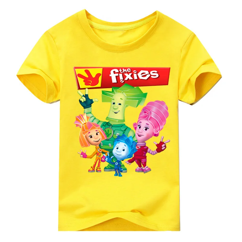 Футболка с короткими рукавами для мальчиков и девочек летняя одежда