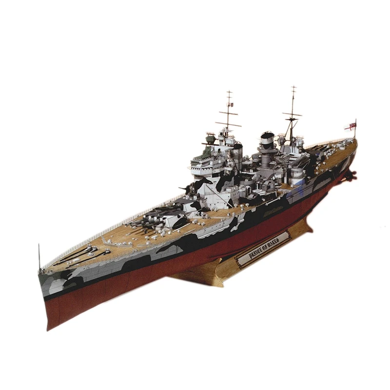 

83 см военный корабль британского Уэльса принца, модель 3D бумажной карты для самостоятельной сборки, строительные игрушки-пазлы, Обучающие и...
