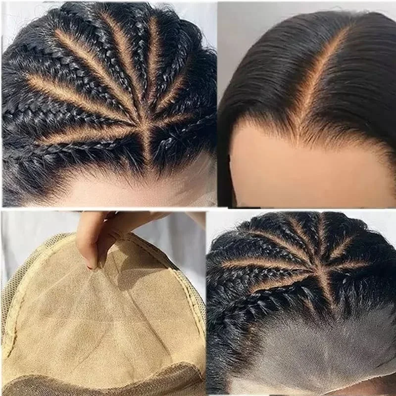 Поддельные головы парик 250% плотность 13х6 кружева спереди Невидимый узел парик отбеленные узлы предварительно выщипанные кружева парик бразильские волосы remy ISHE