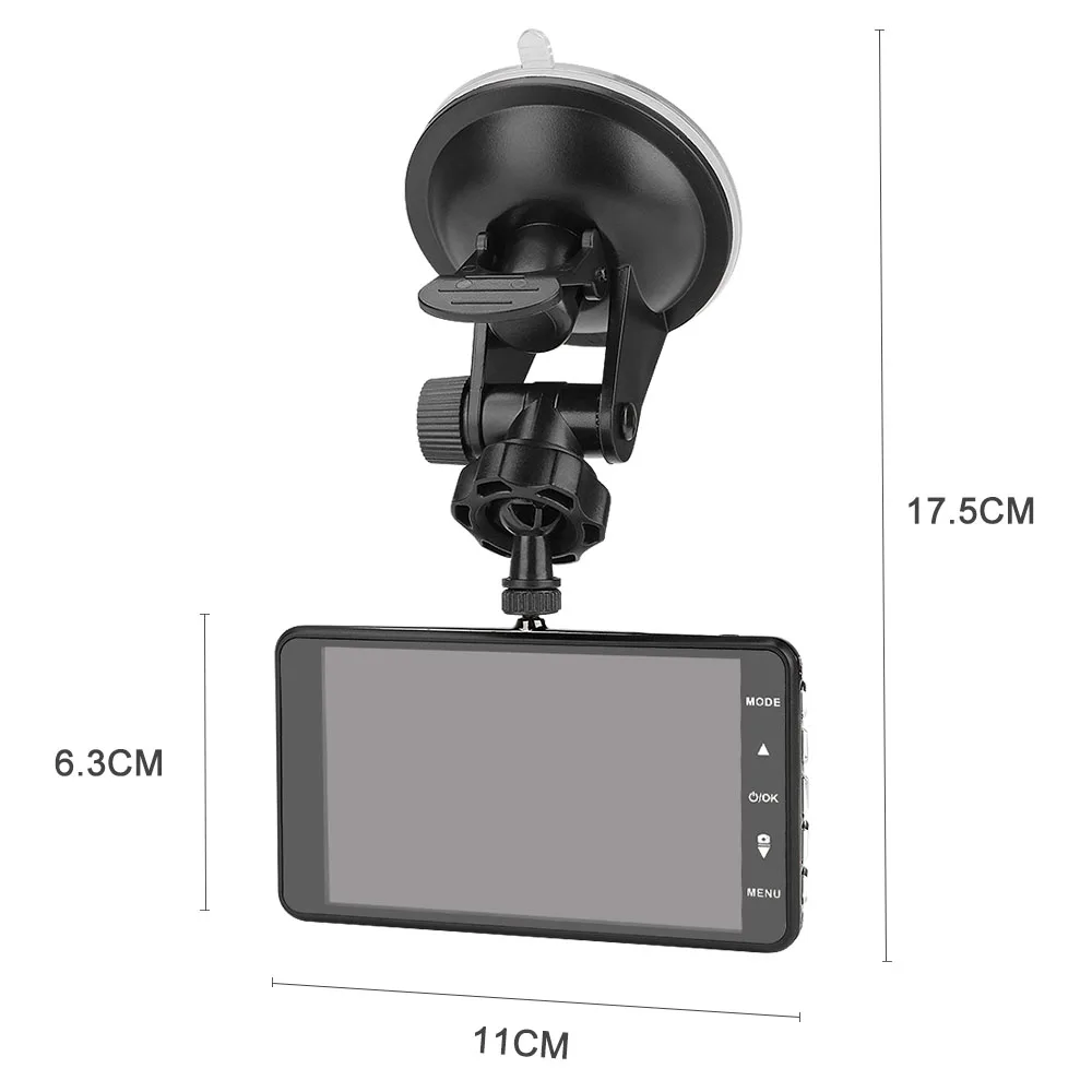 Автомобильный регистратор Carrmovil 1800Mega Full HD Dashcam ADAS двойной объектив