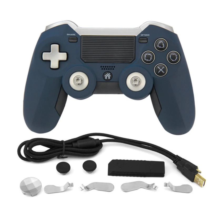 Беспроводной контроллер 2 4g для Ps4/ps3/ПК поддержка сенсорного двух двигателей 256