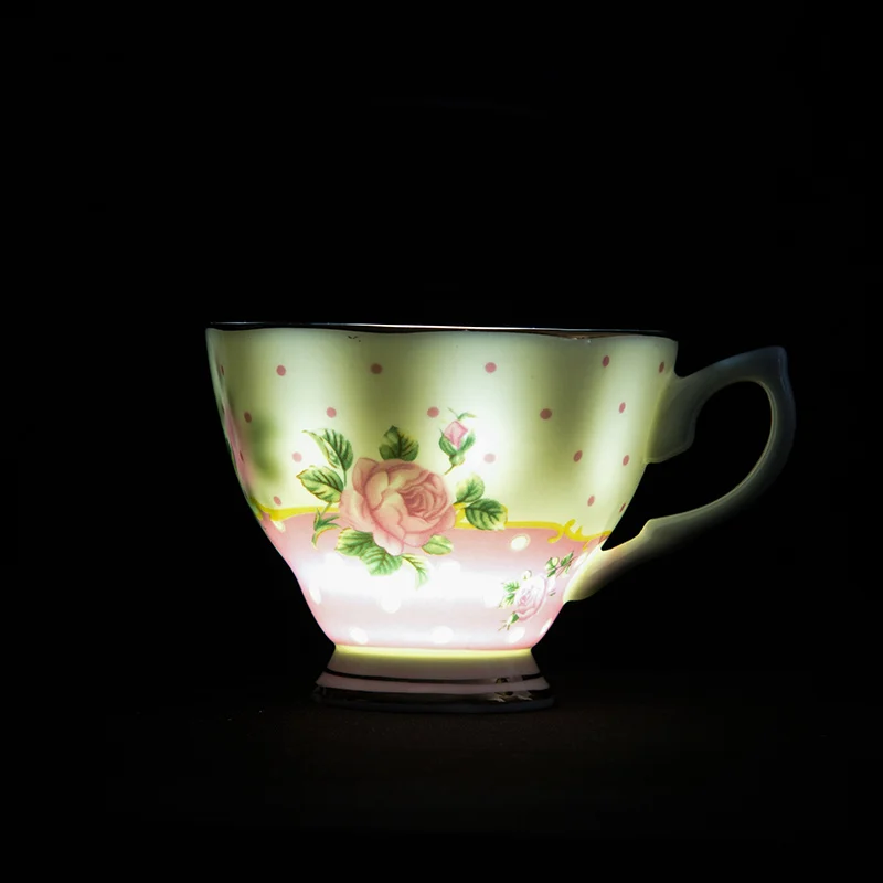 Подарочный набор с розовыми точками керамические чашки и наборы керамических