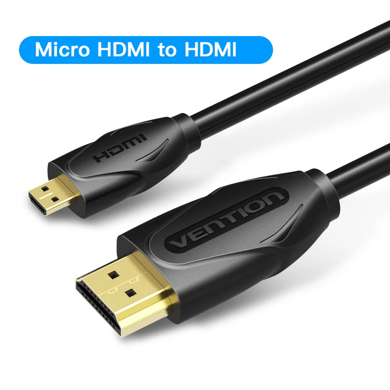 Mciro HDMI to HDMI Конвенция микро-hdmi к HDMI кабель позолоченные жк-hdmi 1.4 В 1 м 1.5 м 2 м 3 м высокая премия микро-hdmi адаптер для телефона планшет HDTV камера - Цвет: Mciro HDMI to HDMI