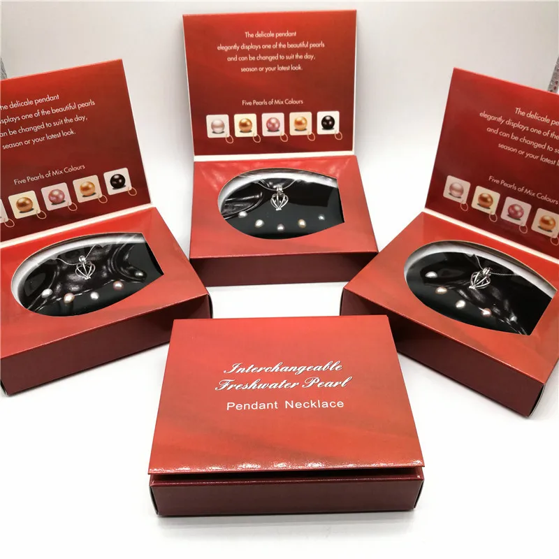 Цепочка с подвеской из натурального жемчуга 5 жемчужинами | Украшения и