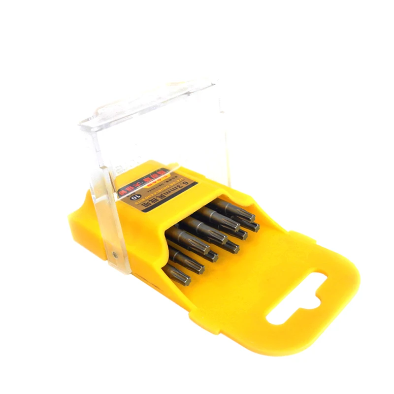 BOSI 10 шт. 1/4 дюйма шестигранный хвостовик T15 Torx Защитная головка отвертка сверла