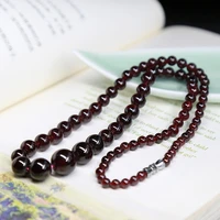 natural garnet round gemstone beads tower necklace aaa party fashion fools day wedding classic aquaculture beautiful christmas